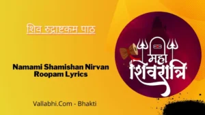 Namami Shamishan Nirvan Roopam Lyrics » शिव रुद्राष्टकम पाठ